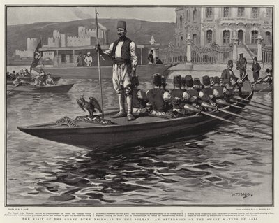 ニコラス大公のスルタンへの訪問、アジアの甘い海の午後 作： William T. Maud